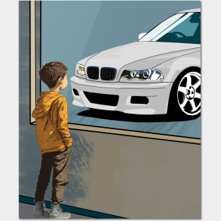 BMW M3 e46 Kids Dreams Posters and Art